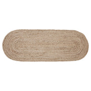 Natural Jute Rug Oval w/ Pad 17x48