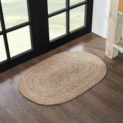 Natural Jute Rug Oval 24x36