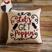 Let's Get Poppin Pillow 18x18