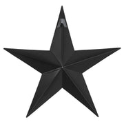 Faceted Metal Star Black Wall Hanging 12x12