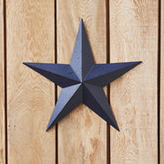 Faceted Metal Star Navy Wall Hanging 12x12