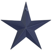 Faceted Metal Star Navy Wall Hanging 12x12