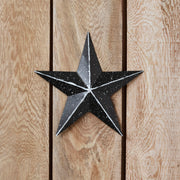 Faceted Metal Star Black Wall Hanging 8x8