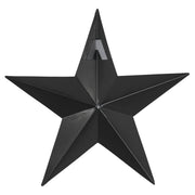 Faceted Metal Star Black Wall Hanging 8x8