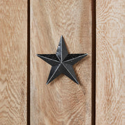 Faceted Metal Star Black Wall Hanging 4x4