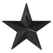 Faceted Metal Star Black Wall Hanging 4x4