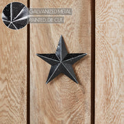 Faceted Metal Star Black Wall Hanging 4x4