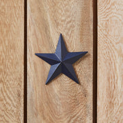 Faceted Metal Star Navy Wall Hanging 4x4