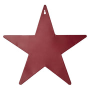 Faceted Metal Star Burgundy Wall Hanging w/ Pocket 12x12