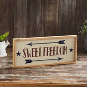 Sweet Freedom Wooden Sign 7x16