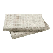 Waffle Weave Natural Pillow Covers 24x24 (Set of 2) - Farmhouse Boho Decorative Throw Pillow Shams for Bedroom & Living Room Decor