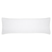 Waffle Weave White Body Pillow Cover, 20x54 - Farmhouse Boho Decorative Pillow Cover / Sham