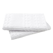 Waffle Weave White Pillow Cover Set (2-Pack) - 24x24 Farmhouse Boho Decorative Throw Pillow Shams for Bedroom & Living Room Decor
