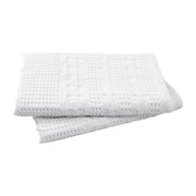Waffle Weave White Euro Shams (Set of 2), 26x26 - Farmhouse Boho Decorative Pillow Covers