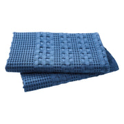 Waffle Weave Navy Euro Shams (Set of 2, 26x26) - Farmhouse Boho Decorative Pillow Covers