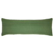 Waffle Weave Olive Green Body Pillow Cover, 20x54 - Boho Farmhouse Decorative Throw Pillow Sham