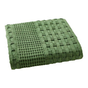 Waffle Weave Olive Green Body Pillow Cover, 20x54 - Boho Farmhouse Decorative Throw Pillow Sham