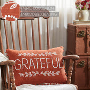 Grateful Pom Pom Pillow 14x20