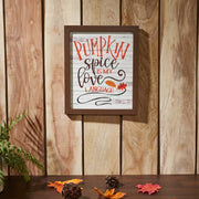 Shiplap Pumpkin Spice Is My Language Wall Sign 12x10