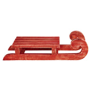 Red Sled Wooden Figurine 16x6x2.75