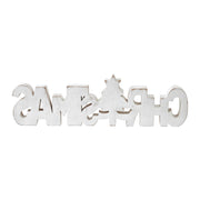 CHRISTMAS Carved Wooden Sign 15x4.25x1