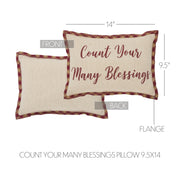 Harvest Blessings Count Your Many Blessings Pillow 9.5x14