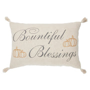 Harvest Blessings Bountiful Blessings Woven Pillow 14x22