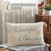 Harvest Blessings Bountiful Blessings Woven Pillow 14x22