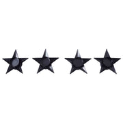 Tealight Holder Star Antique Black Set of 4 1.5x5x5