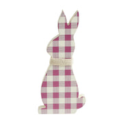 Bunny Hop All Ears Lavender Check Bunny In Burlap Scarf 13x6x1