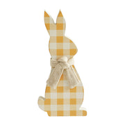 Bunny Hop All Ears Honey Check Bunny In Burlap Scarf 13x6x1