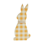 Bunny Hop All Ears Honey Check Bunny In Burlap Scarf 13x6x1