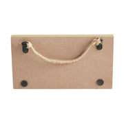 Bunny Hop Happy Spring 3 Bunnies In Check Wall Sign w/ Twine 5x9x0.75