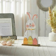 Bunny Hop Blushing Bunny & Eggs w/ Base 12x6.5x2