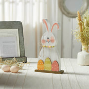Bunny Hop Blushing Bunny & Eggs w/ Base 12x6.5x2