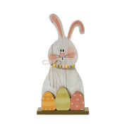 Bunny Hop Blushing Bunny & Eggs w/ Base 12x6.5x2