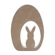 Bunny Hop Bunny In Striped Egg 8x5.5x0.75