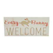 Bunny Hop Every Bunny Welcome Sign 7x16x1