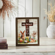Bunny Hop Joshua 24:15 Cross Wall Sign 12x10x0.5