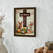 Bunny Hop Joshua 24:15 Cross Wall Sign 12x10x0.5