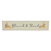 Buzzy Bees Bee Blessed & Thankful Wall Sign 3x14x0.75