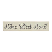 Buzzy Bees Home Sweet Home Antique White Wall Sign 3x14x0.75