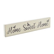 Buzzy Bees Home Sweet Home Antique White Wall Sign 3x14x0.75
