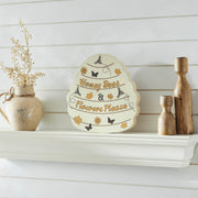 Buzzy Bees Honey Bees & Flower Please Bee Hive Wall Sign 11x11x1