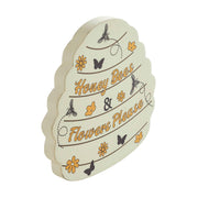 Buzzy Bees Honey Bees & Flower Please Bee Hive Wall Sign 11x11x1
