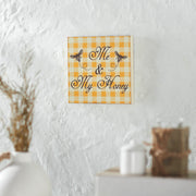 Buzzy Bees Me & My Honey Block Sign 8x8x1
