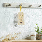 Buzzy Bees Let It Bee Tag Ornament w/ Ribbon 7x3.75x0.5