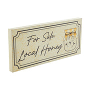 Buzzy Bees For Sale Local Honey Wall Sign 7x16x1