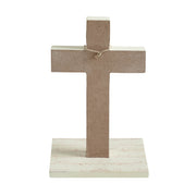 Celebrate Grace Cross w/ Wooden Bead Ornament 9.75x6x5