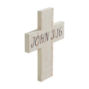 Celebrate Grace John 3:16 Cross Wall Sign 10x7.5x0.75